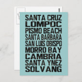 Californië Central Coast Briefkaart (Voorkant / Achterkant)