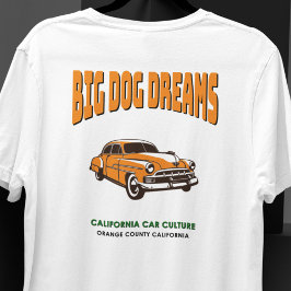 Californië Classic Auto Cultuur Oranje Graafschap T-shirt