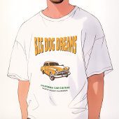 Californië Classic Auto Cultuur Oranje Graafschap T-shirt