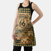 Californië Coastal Coffee Kitchen Route 66 Schort (Insitu)
