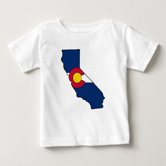 Californië Colorado vlag baby outfit (Voorkant)