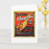Californië - Cornucopia van de wereld Kaart (Gele Bloem)