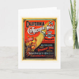 Californië - Cornucopia van de wereld Kaart
