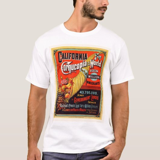 Californië - Cornucopia van de wereld T-shirt (Voorkant)