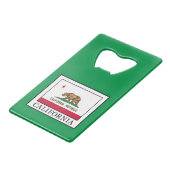 Californië Creditkaart Flessenopener (Voorkant Gekanteld)