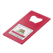 Californië Creditkaart Flessenopener (Voorkant Gekanteld)