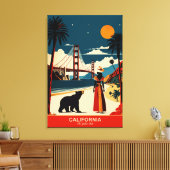 Californië: de Gouden Staat Canvas Afdruk (Insitu (Woonkamer))