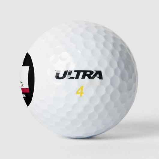 Californië, de Gouden Staat Golfballen (Logo)