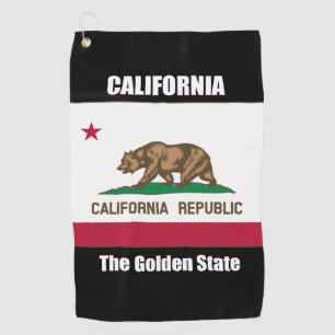 Californië, de Gouden Staat Golfhanddoek