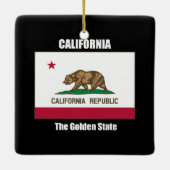 Californië, de Gouden Staat, Keramisch Ornament (Achterkant)