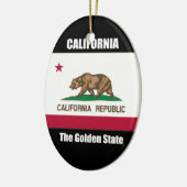 Californië, de Gouden Staat Keramisch Ornament (Links)