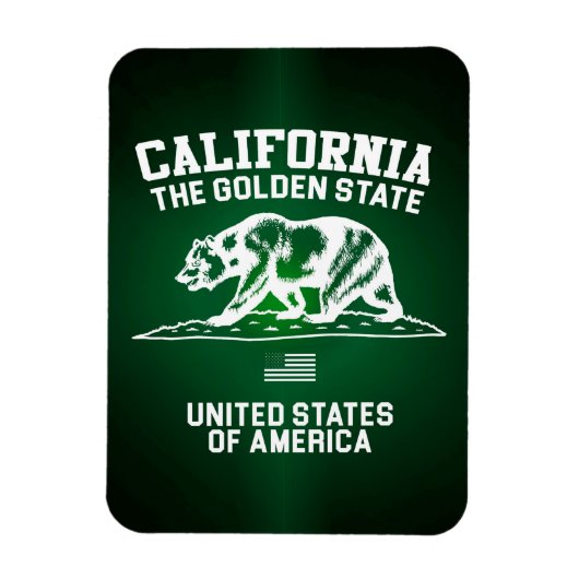 Californië De Gouden Staat Magneet (Verticaal)