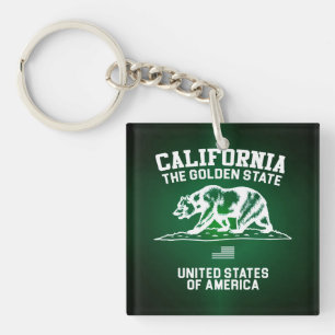 Californië De Gouden Staat Sleutelhanger