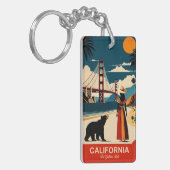 Californië: de Gouden Staat Sleutelhanger (Voorkant Links)