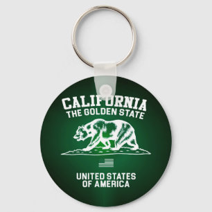 Californië De Gouden Staat Sleutelhanger