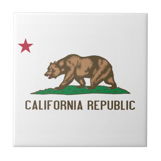 Californië - de Gouden Staat Tegeltje (Voorkant)