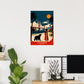 Californië: De reisposter van de Golden State Poster (Thuiskantoor)
