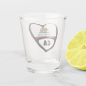 Californië, de staatsvlag van CA in heetgebakje Shot Glas (Achterkant)