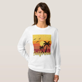 Californië Design - Basic T-shirt met lange mouwen