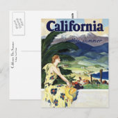 Californië deze zomer briefkaart (Voorkant / Achterkant)