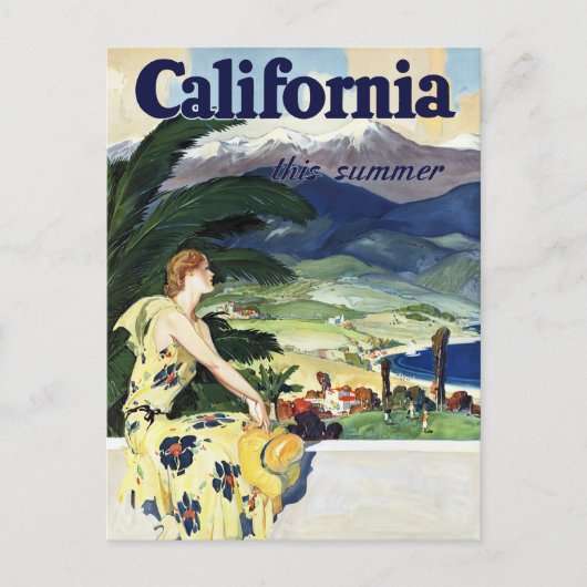Californië deze zomer briefkaart (Voorkant)