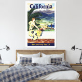 Californië deze zomer canvas afdruk (Insitu (Slaapkamer))