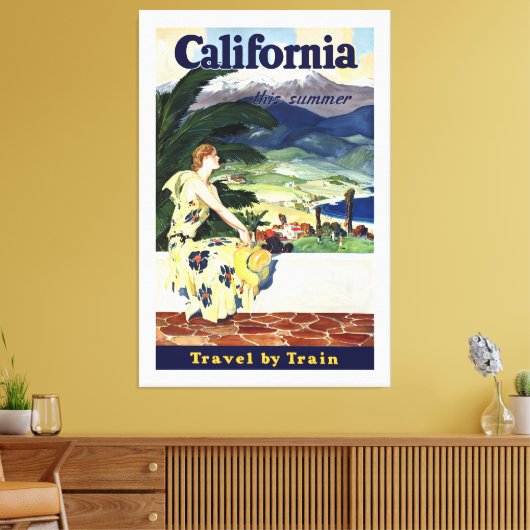 Californië deze zomer canvas afdruk (Insitu (Woonkamer))