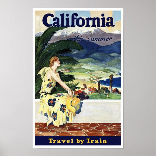Californië deze zomer poster (Voorkant)