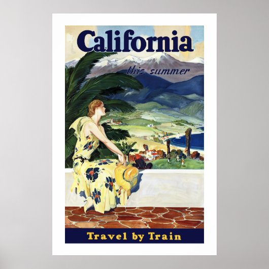 Californië deze zomer poster (Voorkant)