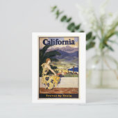 Californië deze zomer. Reizen per trein  Briefkaart (Staand voorkant)