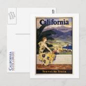 Californië deze zomer. Reizen per trein  Briefkaart (Voorkant / Achterkant)