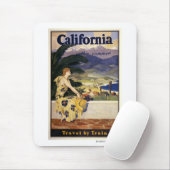 Californië deze zomer. Reizen per trein Muismat (Met muis)