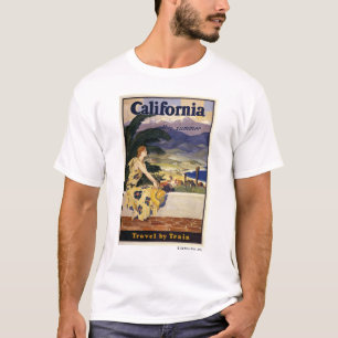 Californië deze zomer. Reizen per trein  T-shirt