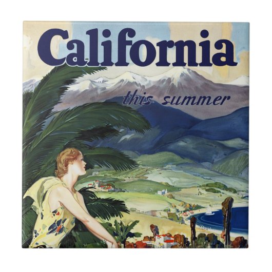 Californië deze zomer tegeltje (Voorkant)