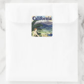 Californië deze zomer vierkante sticker (Tas)