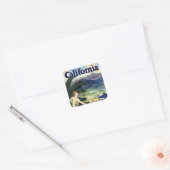 Californië deze zomer vierkante sticker (Envelop)