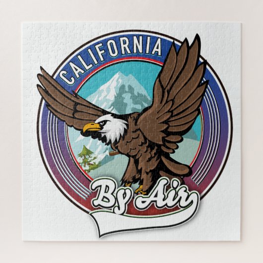 Californië door de lucht reis patch legpuzzel (Verticaal)