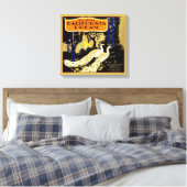 Californië Dream Merk Sinaasappel Crate Fruit Labe Canvas Afdruk (Insitu (Slaapkamer))