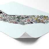 Californië Droin Poster (Hoek)