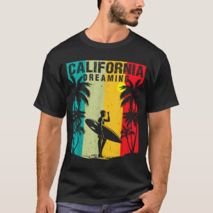 Californië Dromende Mannen Vrouwen Surfen Strand Z T-shirt