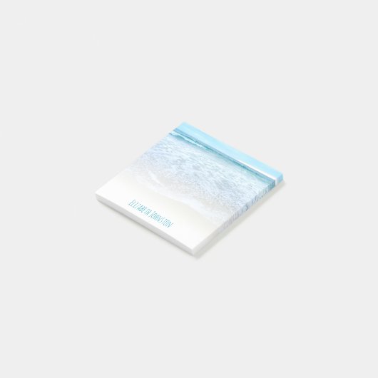 Californië droomt de strandgolven van de oceaan op post-it® notes (Schuin)