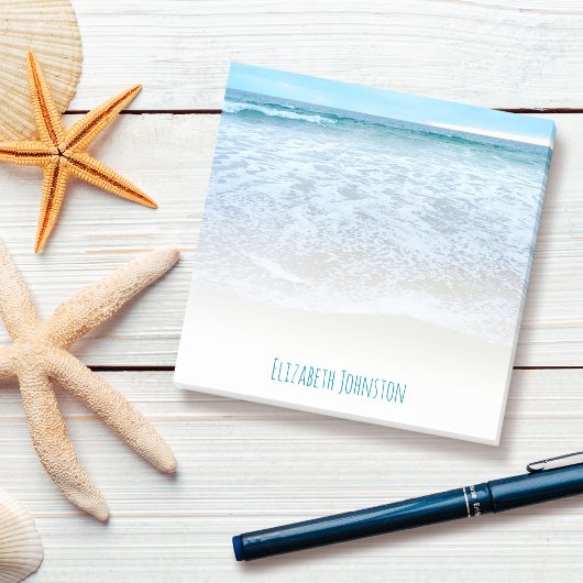 Californië droomt de strandgolven van de oceaan op post-it® notes