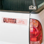 Californië - een fijne dag bumpersticker (Op Truck)