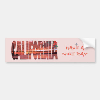Californië - een fijne dag bumpersticker