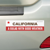 Californië een goelag met goed weer bumpersticker (Op auto)