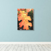 Californië, een herfstkleurig eikenblad canvas afdruk (Insitu (Houten vloer))