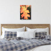 Californië, een herfstkleurig eikenblad canvas afdruk (Insitu (Slaapkamer))