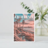 Californië: Een  strand in Manhattan Briefkaart (Staand voorkant)