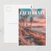 Californië: Een  strand in Manhattan Briefkaart (Voorkant / Achterkant)