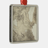 Californië en Nevada 10 Metalen Ornament (Rechts)